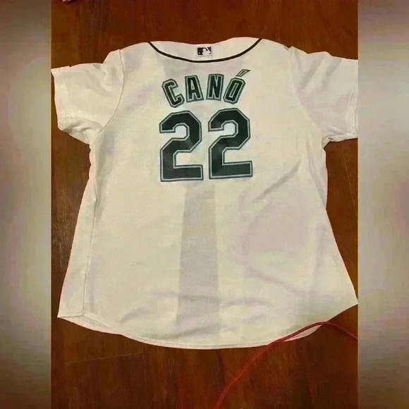 Ladies Seattle Mariners Baseball Jersey size Large with CANO - Picture 7 of 8